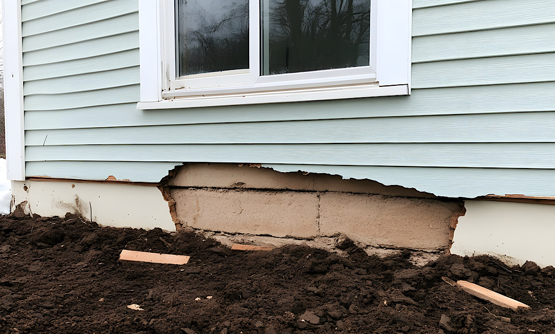 Foundation Repair needed due to freeze thaw in the Idaho Winter